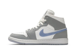 Кроссовки Jordan Air Jordan 1 Mid "Wolf Grey" Dior (Женская размерная сетка)