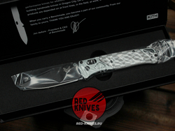 Нож Benchmade 535 KITH CUSTOM A+++ - серая рукоять алюминий, больстеры алюминий