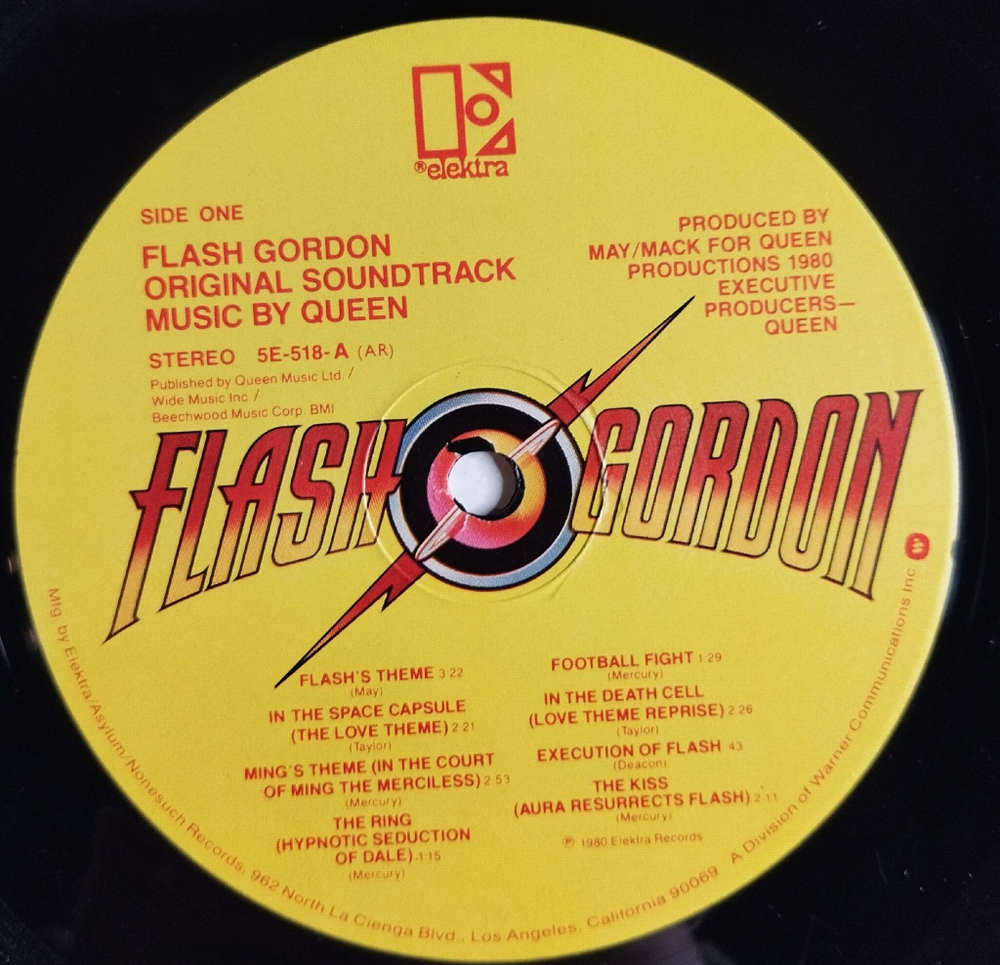 Винтажная виниловая пластинка LP Queen Flash Gordon (USA 1980)