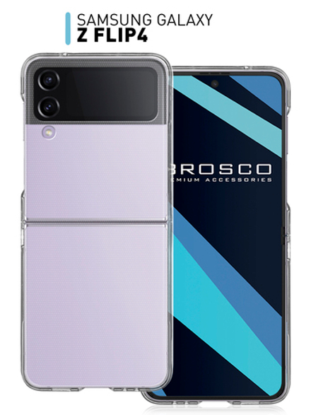 Пластиковый чехол ROSCO для Samsung Galaxy Z Flip4 (арт.SS-ZFLIP4-PC-TRANSPARENT)