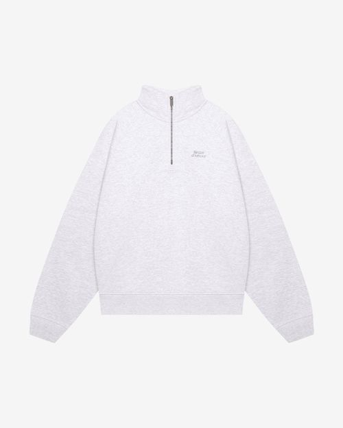 Толстовка Bruler d'Amour Half-zip Logo de base 03 меланж
