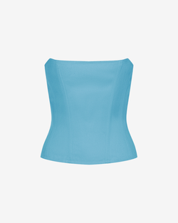 Топ корсетного типа из денима