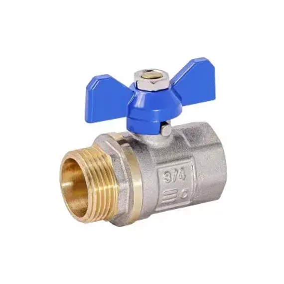Кран шаровый I-TECH Standart FМ Н-В 1/2&quot; бабочка стандартнопроходной 24529