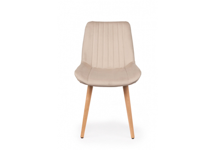 Стул деревянный Woodville Седа бежевый (zd 210), светлое дерево np, ножки натуральные