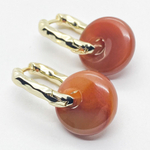 Ювелирные швензы Конго с позолотой, размер 20*15 мм, цена за пару