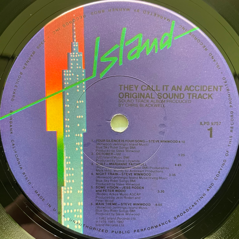 They Call It An Accident - Original Motion Picture Soundtrack (США 1982г.)