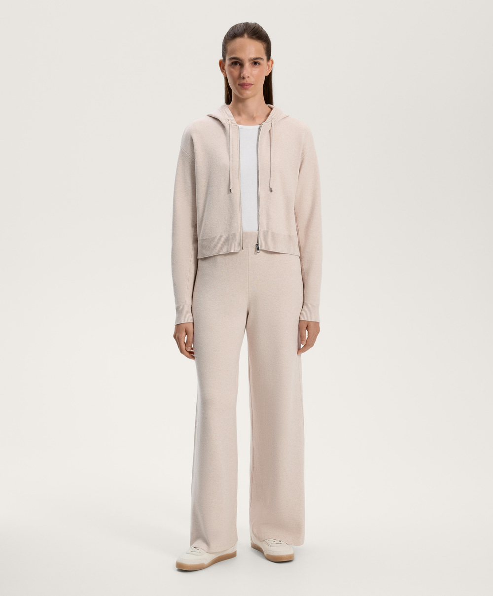 OYSHO Прямые брюки с резинкой по бокам, каменный