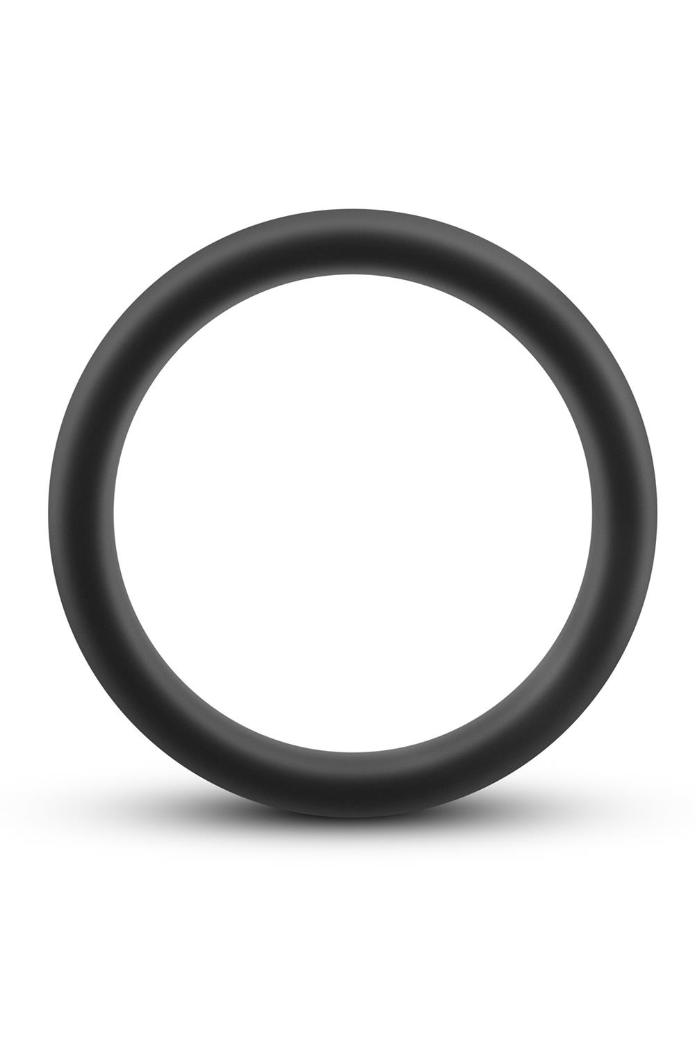 Черное эрекционное кольцо Silicone Go Pro Cock Ring (Цвет: черный)