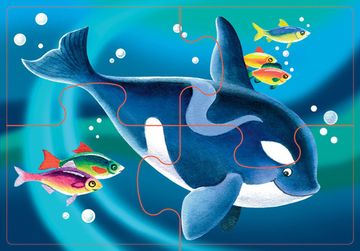 Напольный пазл-мозаика "Морские жители" (Baby Step) (средние)