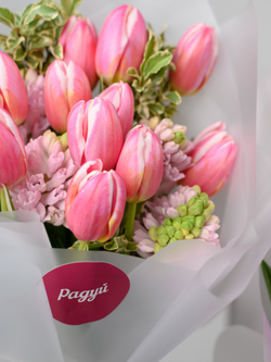 Дуо букет Гиацинты и Тюльпаны