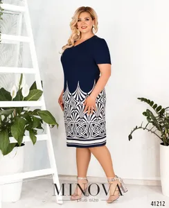 Платье 449Б-синий Minova