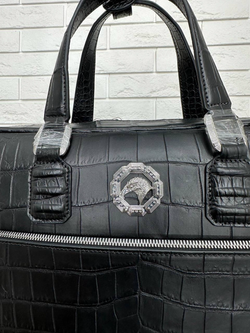 Портфель Stefano Ricci из кожи крокодила
