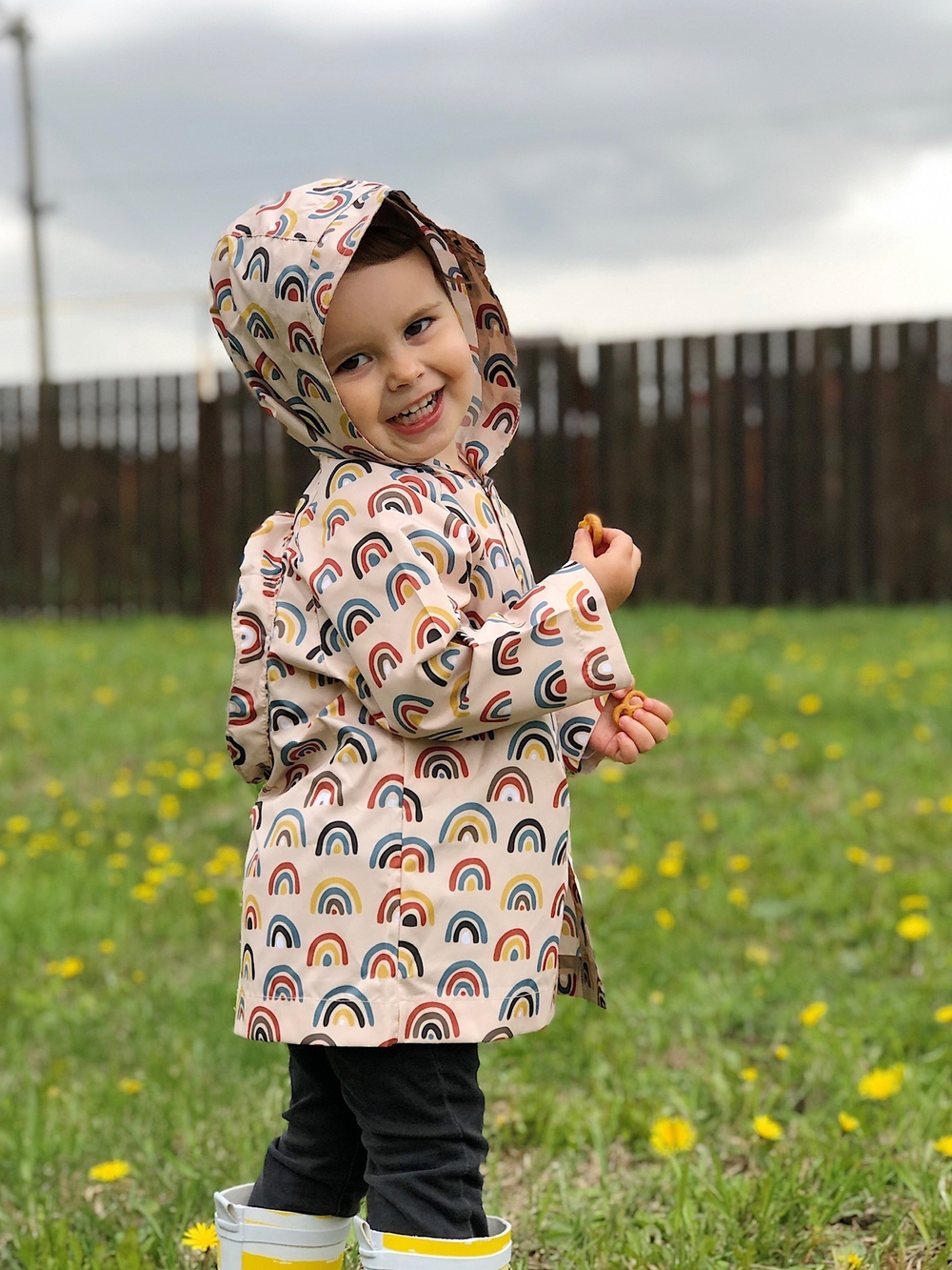 Дождевик "черепашка" (точки на сером)