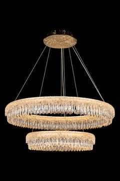 Подвесная люстра LED 3000K/4000K/6000K LE3057/800-2K GD золото Olympia Leon