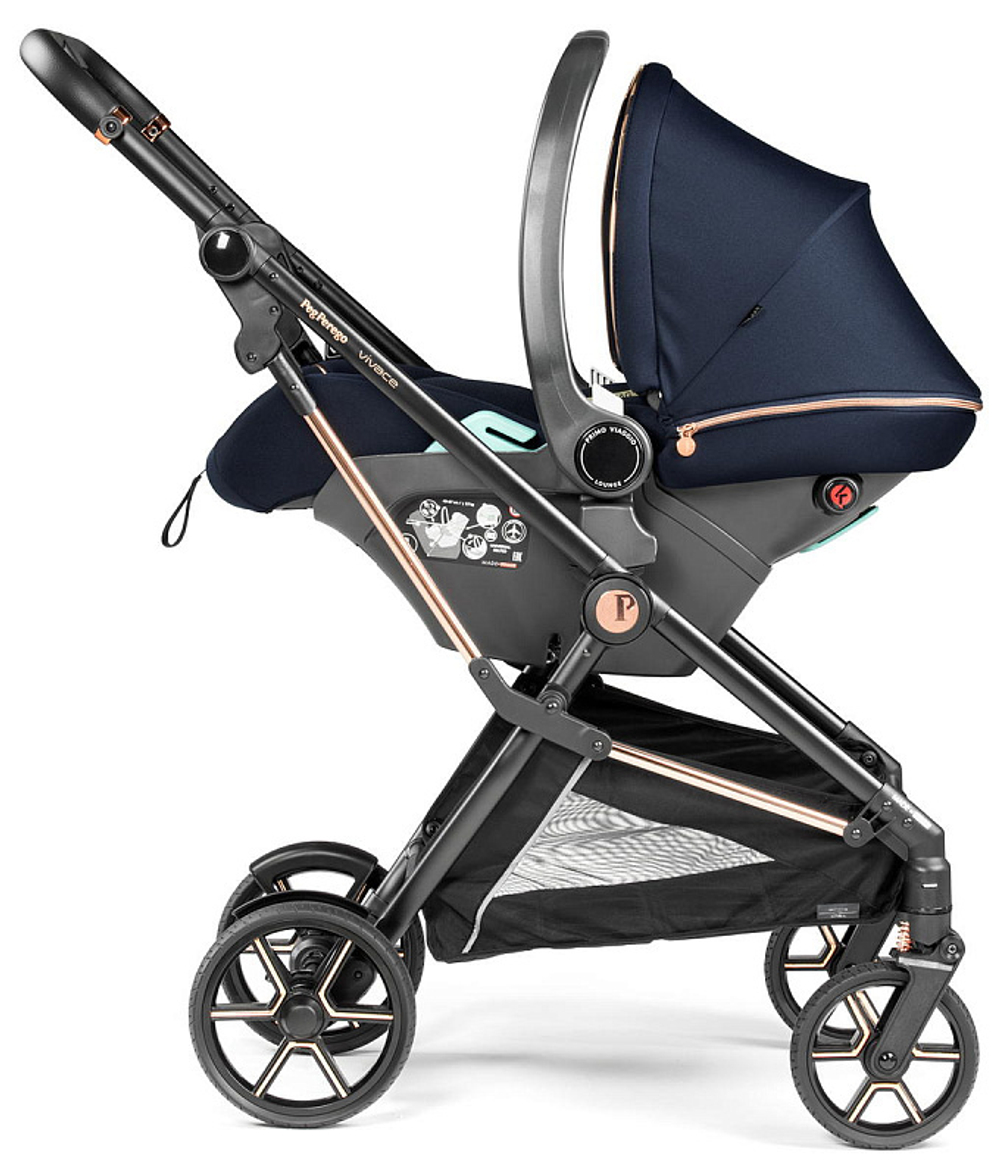 Коляска 3 в 1 Peg Perego Vivace New Culla Flex Lounge Blue Shine