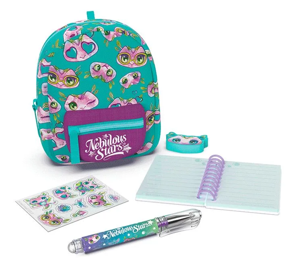 Набор канцелярских принадлежностей в мини-рюкзачке серия Lolya, Nebulous Stars