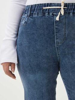 Джинсы на резинке больших размеров