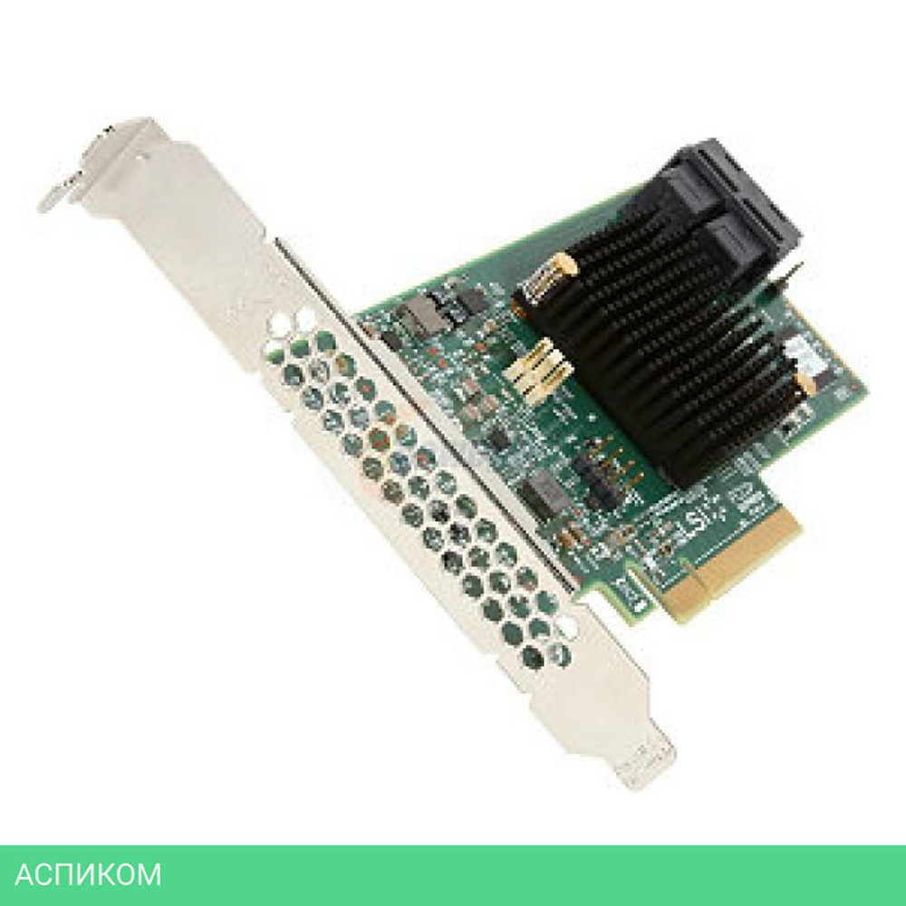 Контроллер LSI 9341-8I SGL 12Gb/s, RAID 0/1/10/5/50, 8i ports (LSI00407)