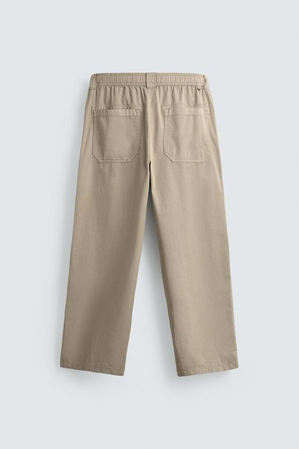 ZARA ХЛОПКОВЫЕ БРЮКИ RELAXED FIT, РЫЖЕВАТО-КОРИЧНЕВЫЙ