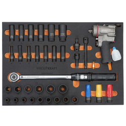 WDK-3720X Набор пневматического и динамометрического инструмента в ложементе, 37 предметов