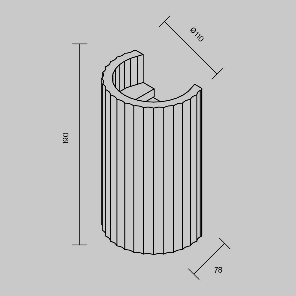 Настенный светильник (бра) Maytoni C124WL-GU10-02-W