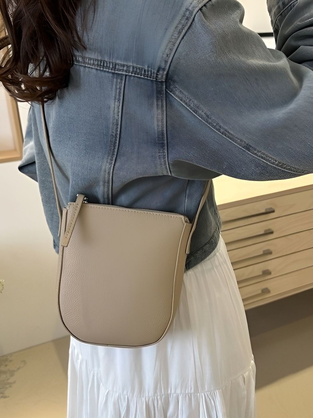 сумка женская натуральная кожа через плечо кросс боди маленькая