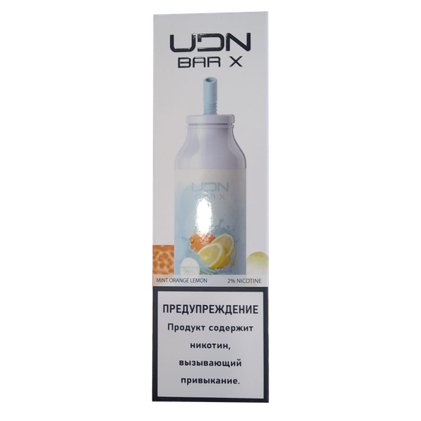 Купить Одноразовый Pod UDN BAR X - Mint Orange Lemon (7000 затяжек)