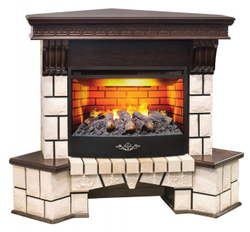 Электрокамин RealFlame Stone Coner AO античный дуб c Firestar 25,5