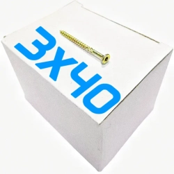 Саморез конструкционный по дереву 3 х 40 потай Torx 10 (250шт)