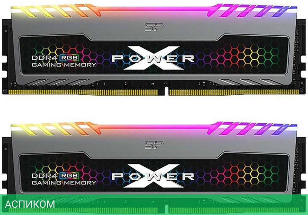 Оперативная память Silicon-Power Xpower Turbine RGB Gaming DDR4 2x8Gb (SP016GXLZU360BDB)