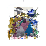 Конфетти лавсан 15гр Елка цветная