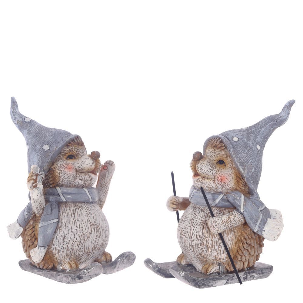 GAEM Фигурка декоративная "Ежик", L7,5 W9 H12 см, 2в.