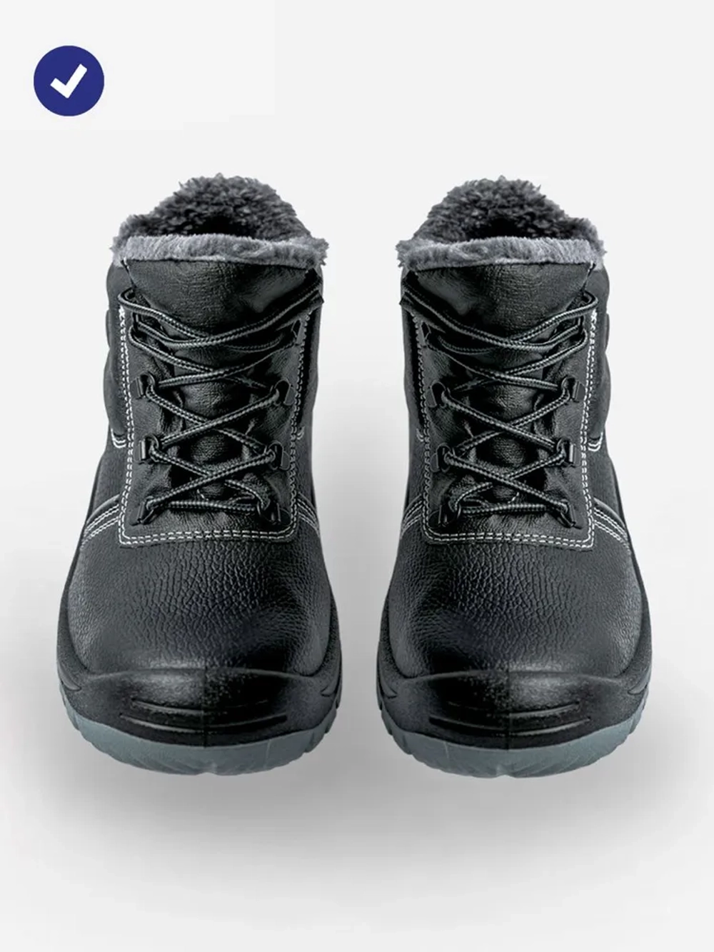 Ботинки рабочие зимние с МП подошва двойная ПУ/ПУ - ПОД ЗАКАЗ