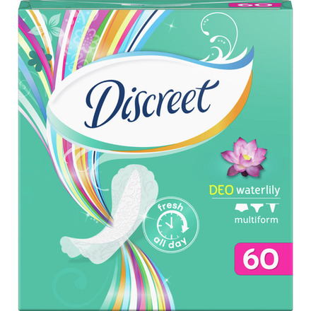 Прокладки ежедневные Discreet Deo Water Lily Multiform 60 шт