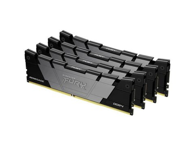 Оперативная память Kingston Fury Renegade Black KF432C16RB2K4/32, DDR4 4х 32ГБ 3200 МГц, DIMM, RTL