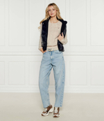 Хлопковый свитер Tommy Hilfiger - кремовый(WW0WW43586)