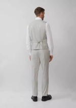 s.O PURE: двухрядный жилет из эластичной ткани в клетку в клетку Black Label