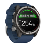 Спортивные часы Garmin quatix 8, AMOLED, 51 мм, силиконовый ремешок Безель из титана, AMOLED-дисплей с сапфировым стеклом. Ремешок с классической застёжкой — на запястье обхватом 127–210 мм