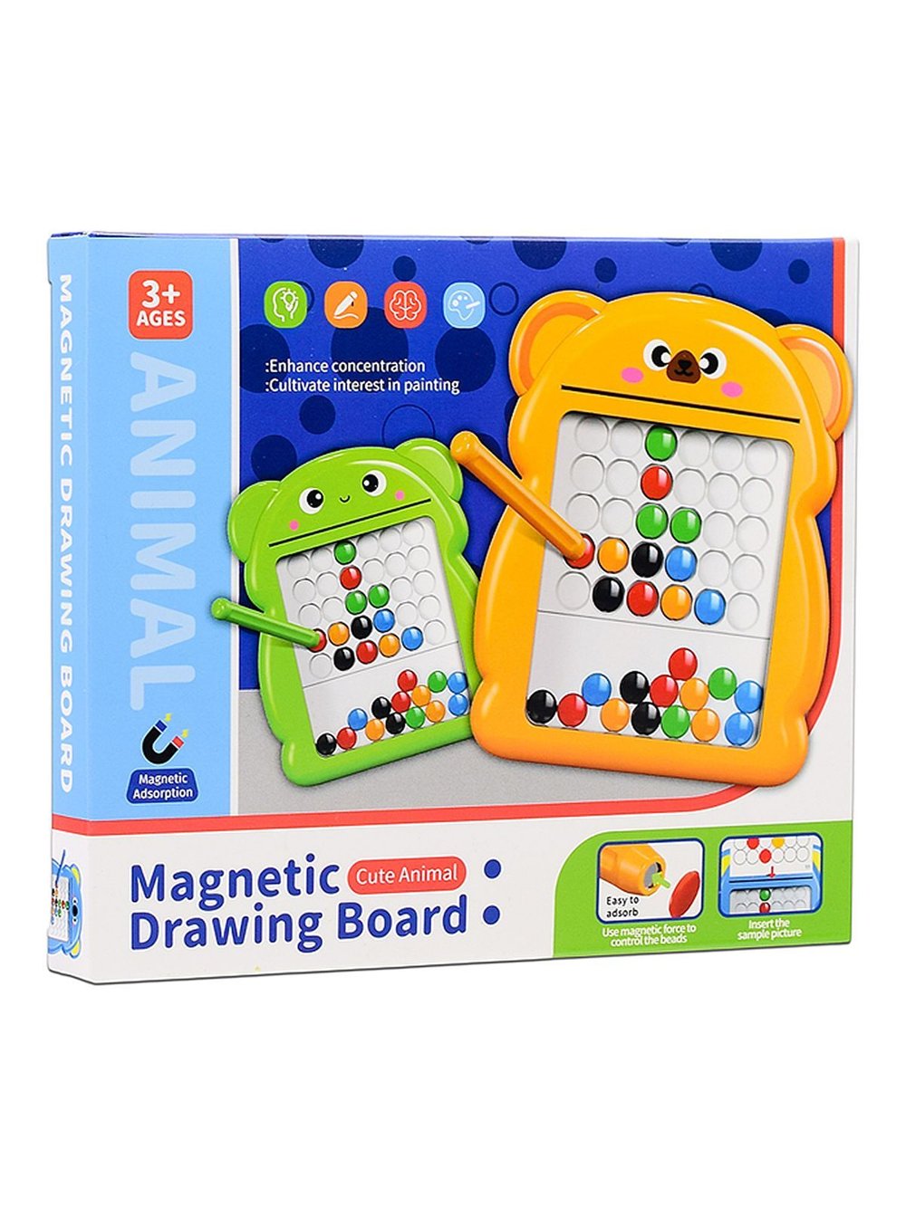 Доска магнитная в виде зверушки цвет белый (761-10)