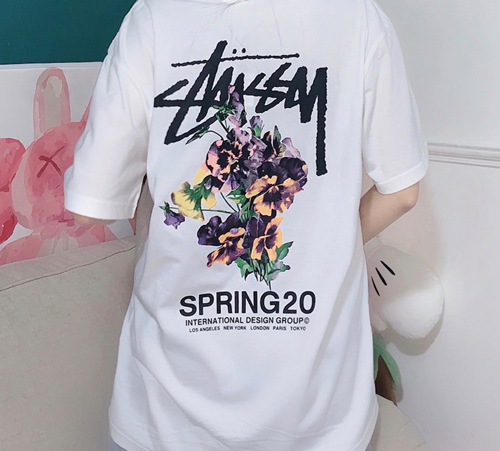 Футболки Stussy Bouquet Tee T, 1904565-WHT