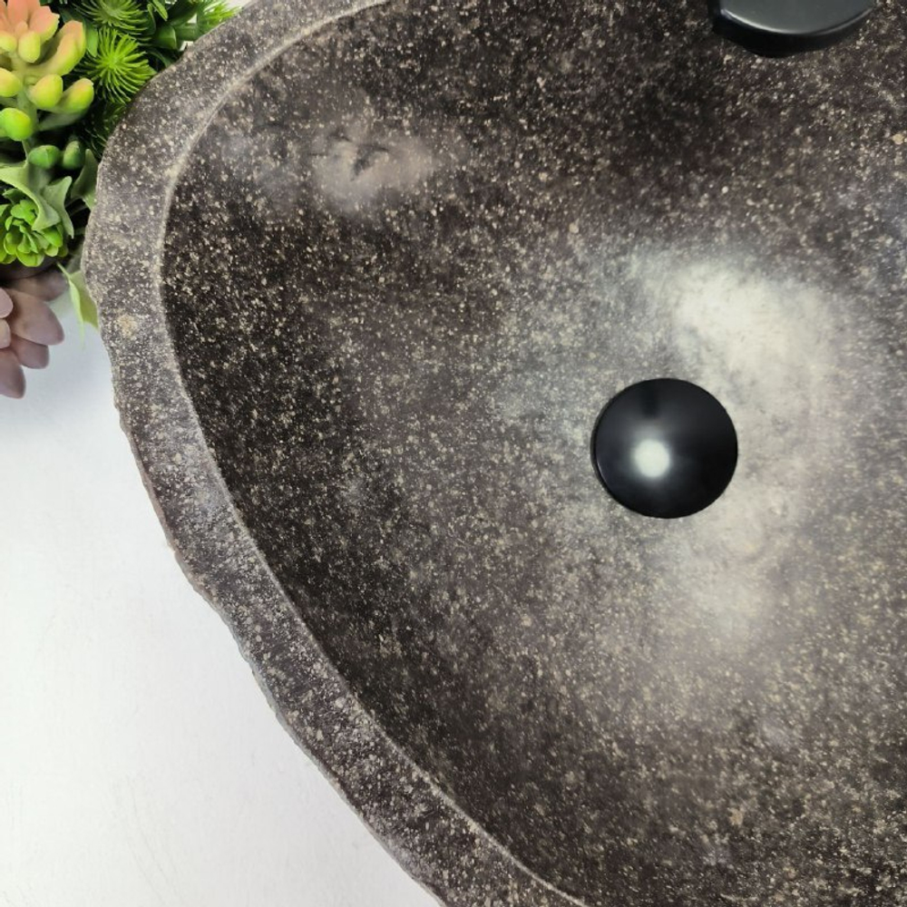 Каменная раковина из речного камня RS-63346 (44*40*15) 0122
