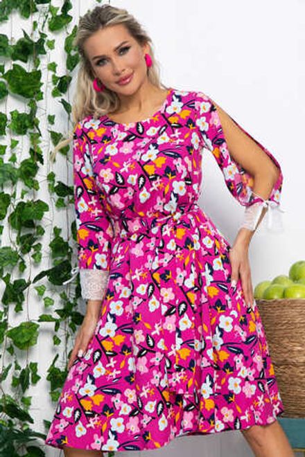 Платье Яна (розовое) П13638-33М LT Collection