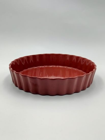 Форма для выпечки керамическая круглая 28 см.