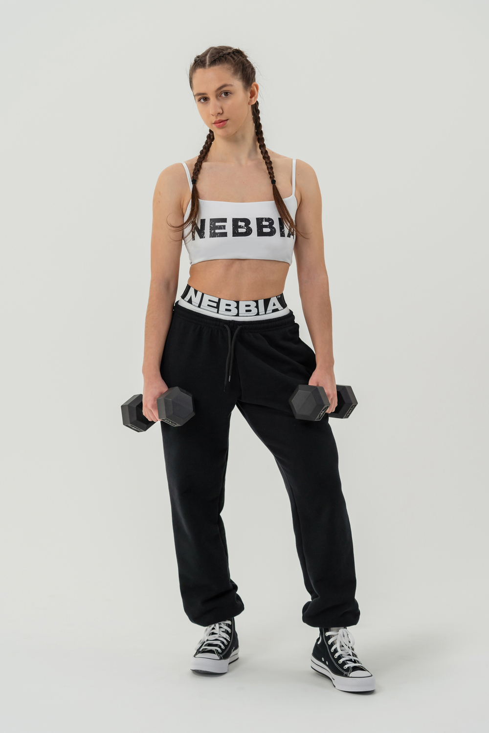 СПОРТИВНЫЕ GYM SWEATPANTS MUSCLE MOMMY 623 ЧЕРНЫЕ