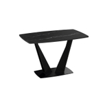 Стол кухонный обеденный раздвижной Капучино Матовый/Стекло Матовое Капучино, Фабио, 130х80х75 см