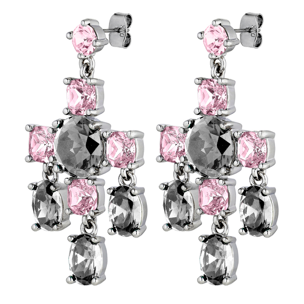 Серьги Dyrberg Kern LEONORA SS GREY / VINTAGE ROSE 450002
