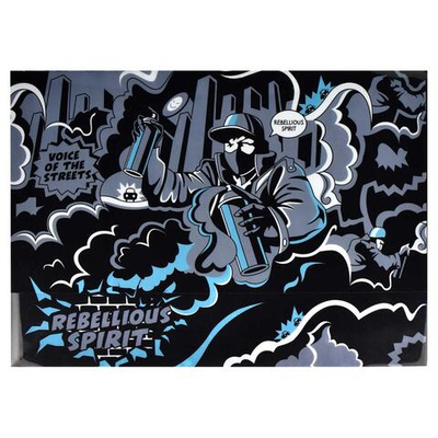 Папка для тетрадей А4 пластиковая 1 отделение "Бунтарский дух" (Феникс+)