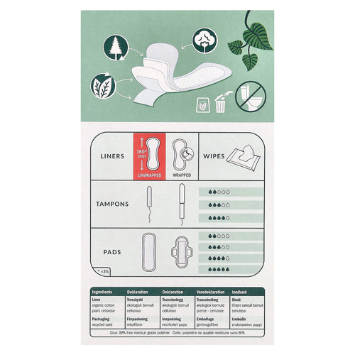 Natracare, ежедневные прокладки, с поверхностью из органического хлопка, закругленные, 30 шт.