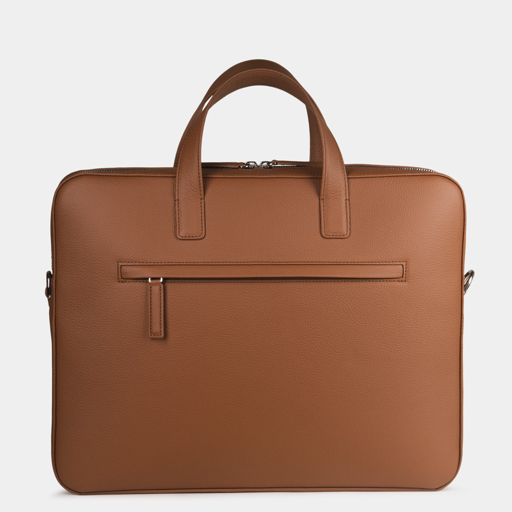 Сумка для ноутбука и документов Bocage Business из кожи теленка, цвета карамель