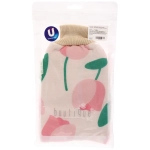 Мочалка - варежка массажная мягкая «Premium - PASTERA», тюльпаны, 12,5*22см (ZIPпакет)